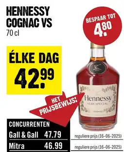 Dirck 3 Hennessy Cognac VS aanbieding