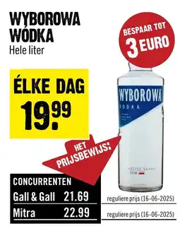Dirck 3 Wyborowa Wódka aanbieding