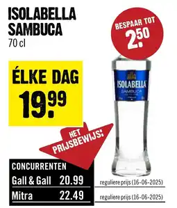 Dirck 3 Isolabella Sambuca aanbieding