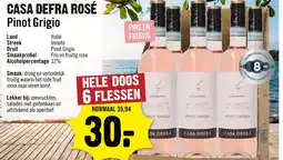 Dirck 3 Casa defra rosé Pinot Grigio aanbieding