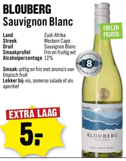 Dirck 3 Blouberg Sauvignon Blanc aanbieding