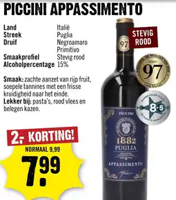 Dirck 3 Piccini Appassimento aanbieding