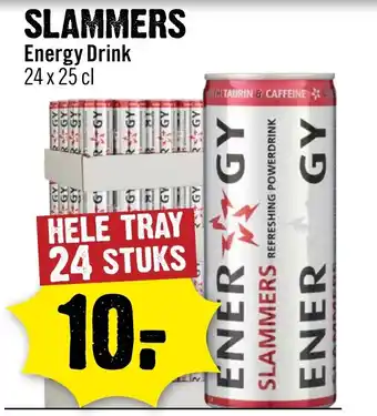 Dirck 3 Slammers energy drink aanbieding