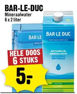 Dirck 3 BAR-LE-DUC Mineraalwater aanbieding