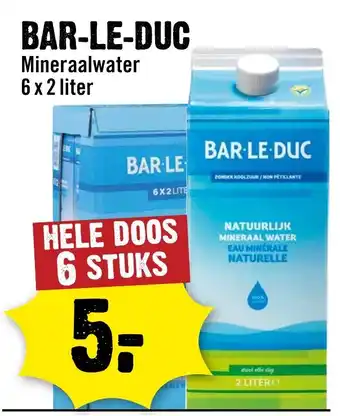 Dirck 3 BAR-LE-DUC Mineraalwater aanbieding