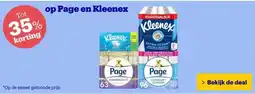 Bol.com op Page en Kleenex aanbieding