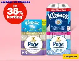 Bol.com op Page en Kleenex aanbieding