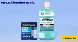 Bol.com op o.a. Listerine en o.b. aanbieding