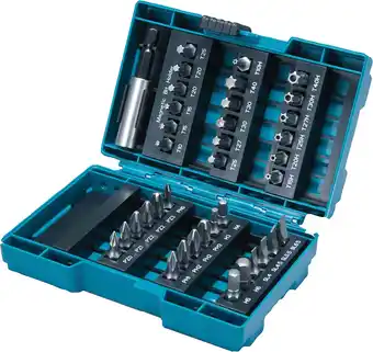 Amazon Makita B-28606 Schroevendraaier Bitset, 37-Delig, Blauw aanbieding