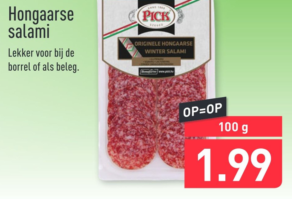 Hongaarse salami 100g aanbieding bij ALDI