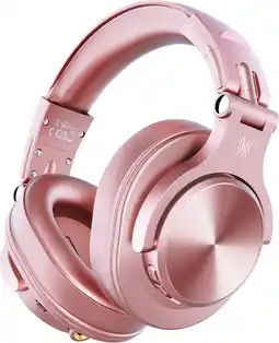 Bol.com OneOdio A70 - draadloze koptelefoon - microfoon - muziek|studio|DJ (roze) aanbieding