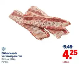 Makro Dikbevleesde varkensspareribs aanbieding