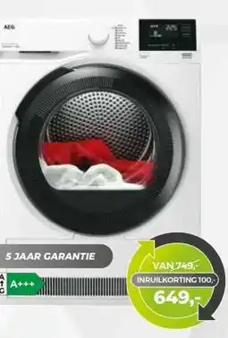 EP Beerepoot AEG Warmtepomp- droger (TR738AT4B) aanbieding