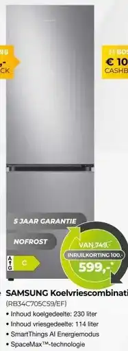 EP Beerepoot SAMSUNG Koelvriescombinatie (RB34C705CS9/EF) aanbieding