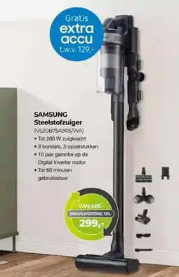 EP Beerepoot SAMSUNG Steelstofzuiger (VS20B75A9R5/WA) aanbieding