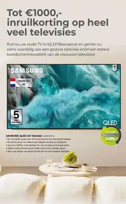 EP Beerepoot SAMSUNG QLED 4K Televisie (QE85Q7FA) aanbieding