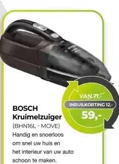 EP Beerepoot BOSCH Kruimelzuiger (BHN16L - MOVE) aanbieding