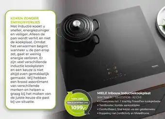 EP Beerepoot MIELE Inbouw Inductiekookplaat (KM 7466 FL - 125 EDITION - 62 CM) aanbieding
