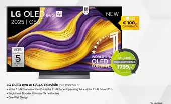 EP Beerepoot LG OLED evo Al G5 4K Televisie (OLED55G56LS) aanbieding
