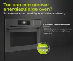 EP Beerepoot ATAG Inbouw Oven met Stoomfunctie (CSX4685M) aanbieding