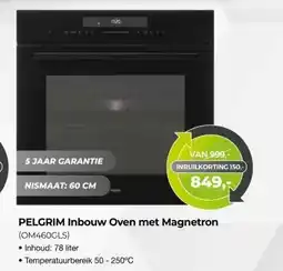 EP Beerepoot PELGRIM Inbouw Oven met Magnetron (OM460GLS) aanbieding