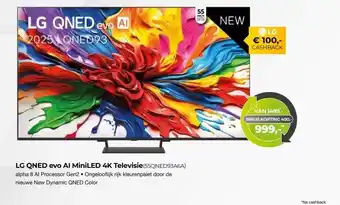 EP Beerepoot LG QNED evo Al MiniLED 4K Televisie (55QNED93A6A) aanbieding