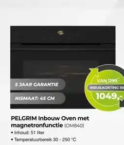 EP Beerepoot PELGRIM Inbouw Oven met magnetronfunctie (OM840) aanbieding