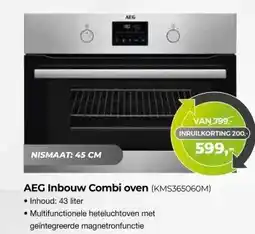 EP Beerepoot AEG Inbouw Combi oven (KMS365060M) aanbieding