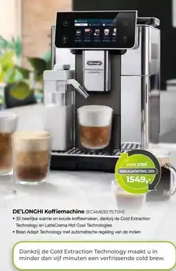 EP Beerepoot DE'LONGHI Koffiemachine (ECAM630.75.TSM) aanbieding