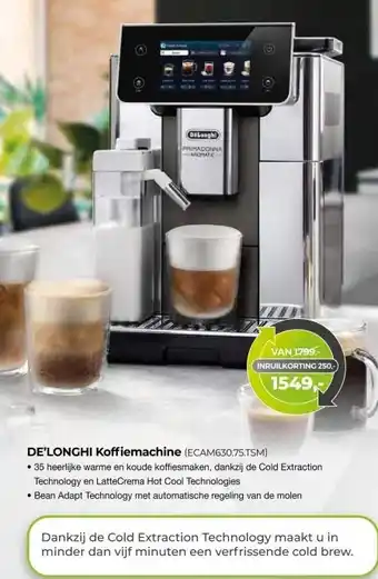 EP Beerepoot DE'LONGHI Koffiemachine (ECAM630.75.TSM) aanbieding