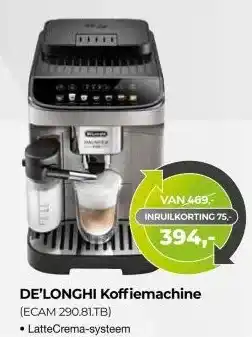 EP Beerepoot DE'LONGHI Koffiemachine (ECAM 290.81.TB) aanbieding