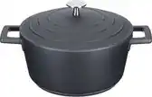 Bol.com Masterclass Lichte Braadpan Met Deksel - Gegoten Aluminium Zwart 25 Liter / 20 cm aanbieding