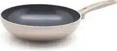 Bol.com GreenPan Cambridge keramische wokpan 28 cm - 3.5 L- brons aanbieding