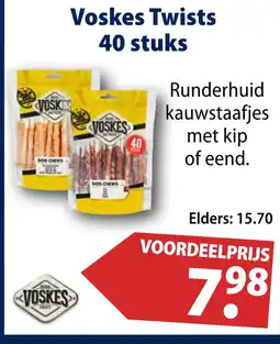 Huisdier Voordeelshop Voskes Twists aanbieding
