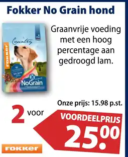 Huisdier Voordeelshop Fokker No Grain hond aanbieding