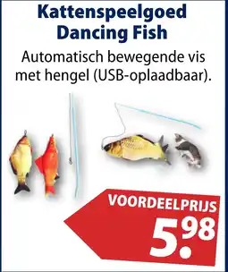 Huisdier Voordeelshop Kattenspeelgoed Dancing Fish aanbieding