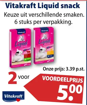 Huisdier Voordeelshop Vitakraft Liquid snack aanbieding