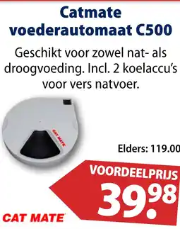 Huisdier Voordeelshop Catmate voederautomaat C500 aanbieding