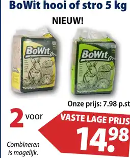 Huisdier Voordeelshop BoWit hooi of stro 5 kg aanbieding