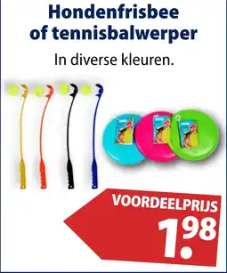 Huisdier Voordeelshop Hondenfrisbee of tennisbalwerper aanbieding