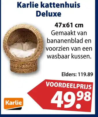 Huisdier Voordeelshop Karlie kattenhuis Deluxe aanbieding