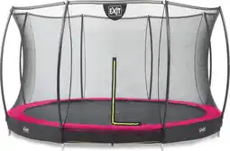 Bol.com EXIT Silhouette inground trampoline ø366cm met veiligheidsnet - roze aanbieding