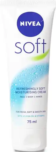 De Online Drogist Nivea Soft Hydraterende Crème Tube 75ML aanbieding