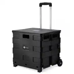 ANWB Packaway Boodschappenkrat Met Deksel Zwart aanbieding