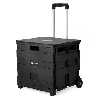 ANWB Packaway Boodschappenkrat Met Deksel Zwart aanbieding