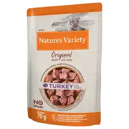 Zooplus Nature's Variety Original Paté No Grain 12 x 70 g Kattenvoer - Kalkoen 12 x 70 g aanbieding