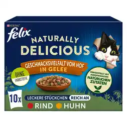 Zooplus Gemengd pakket Felix Naturally Delicious 10 x 80 g - Farm-selectie in gelei aanbieding