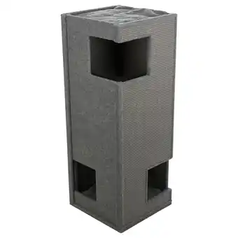 Zooplus Trixie Cat Tower Gabriel 118x45x45cm grijs Kat aanbieding