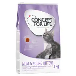 Zooplus Concept for Life Mum & Young Kittens - Verbeterde receptuur! - 3 kg aanbieding