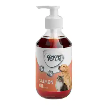 Zooplus 250ml Zalmolie voor Hond/Kat Concept for Life aanbieding